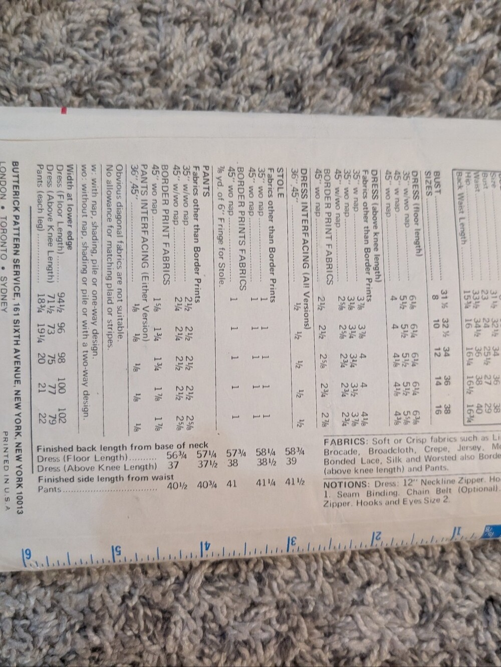 Vintage Butterick Pattern - Picture 2 of 3